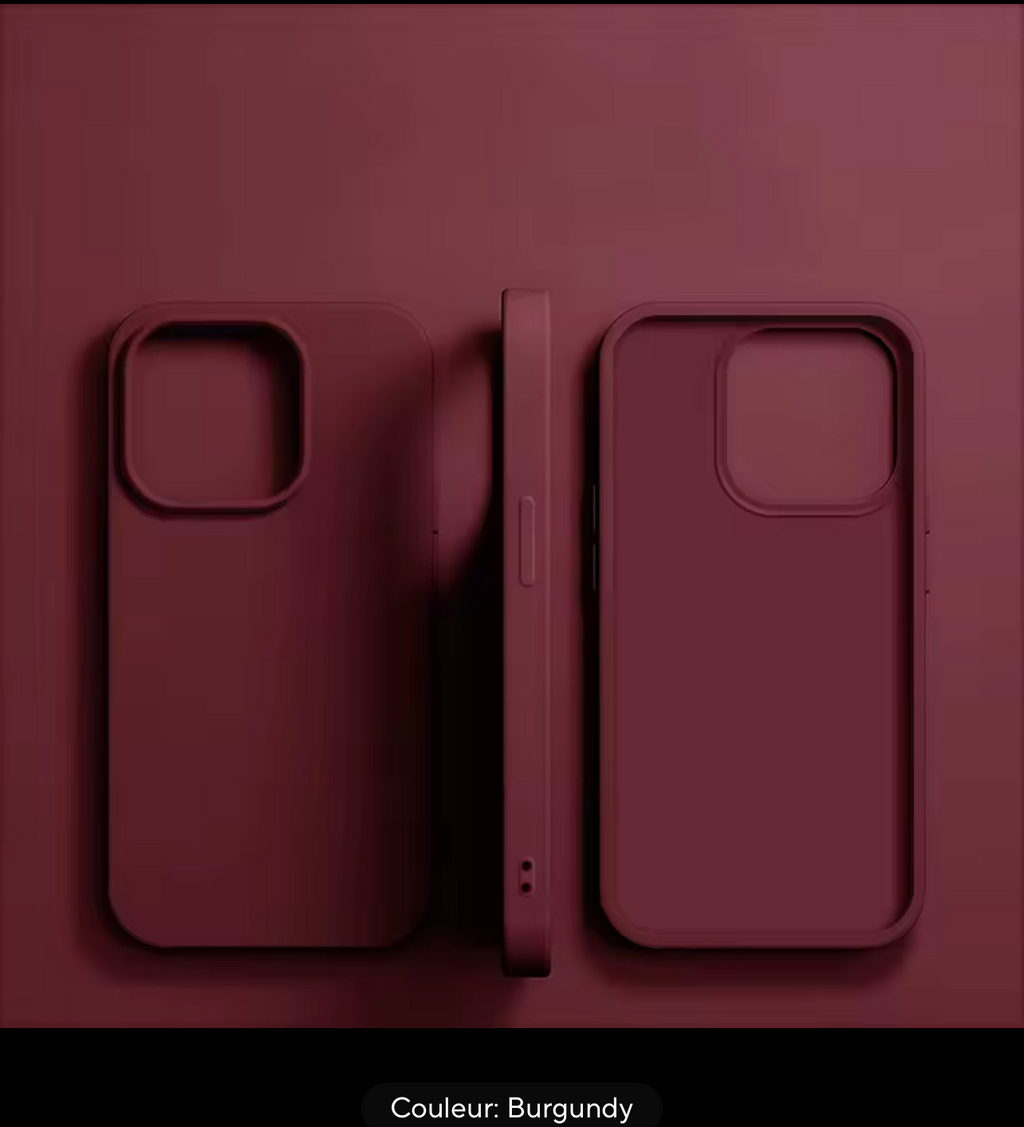 Coque de téléphone en Silicone liquide de luxe