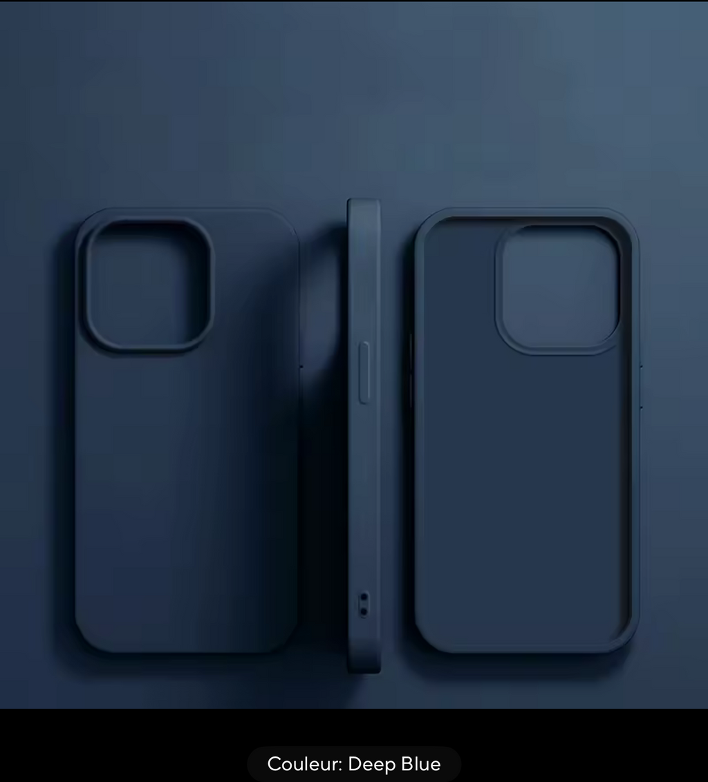 Coque de téléphone en Silicone liquide de luxe