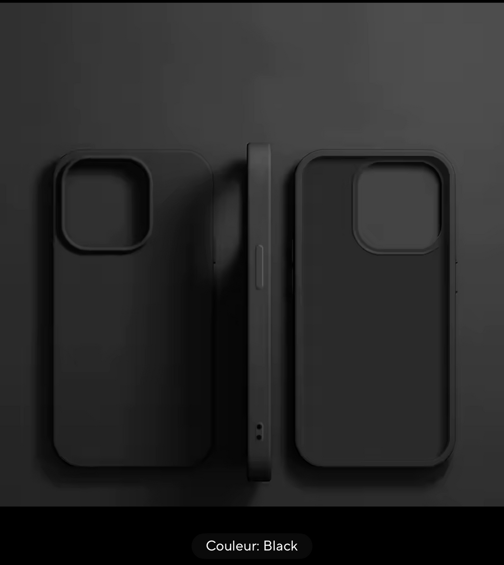 Coque de téléphone en Silicone liquide de luxe