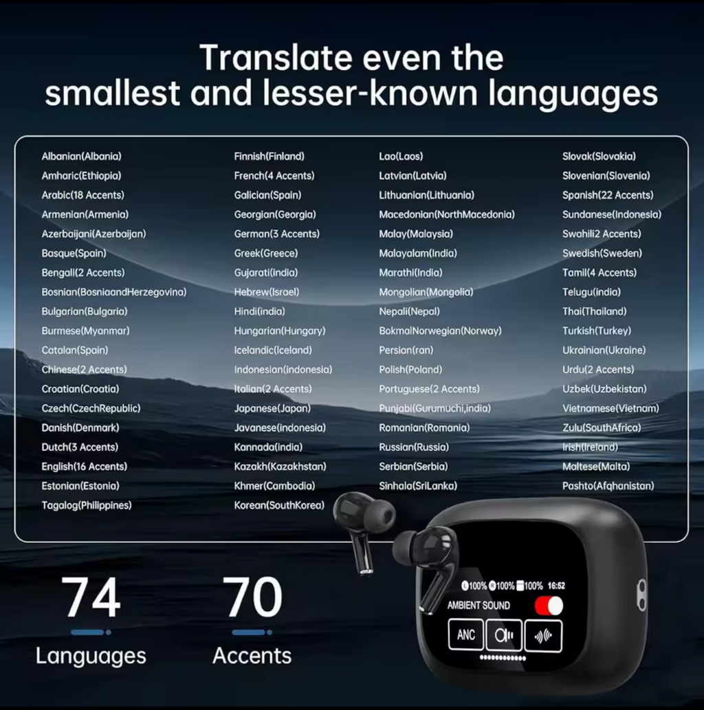 Écouteurs  traducteur de langue