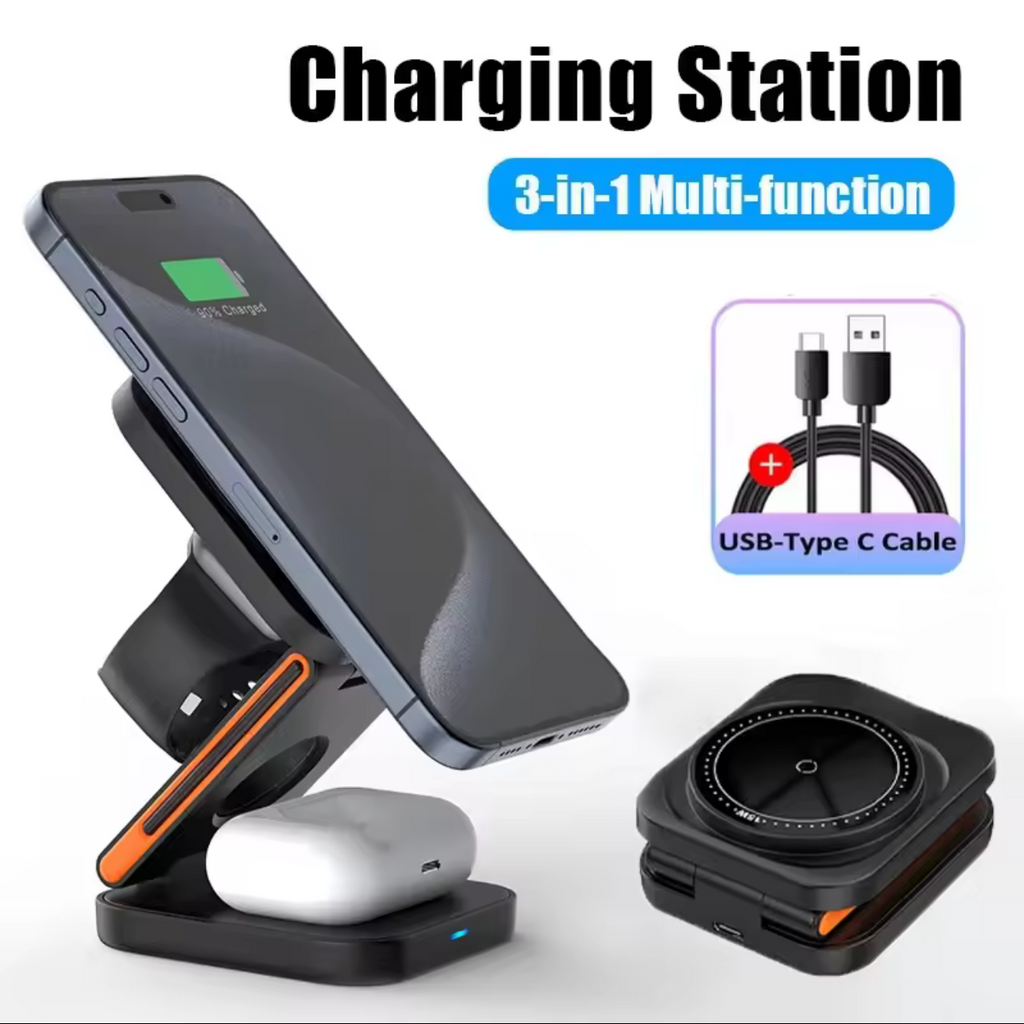 Station de charge pliable 30W 3 en 1