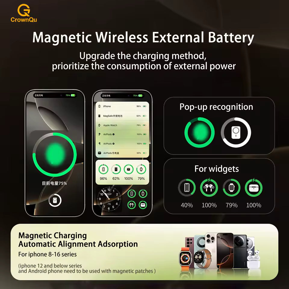 Batterie externe portable magnétique