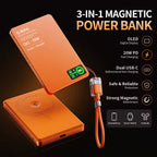 Batterie externe magnétique  à charge rapide pour iPhone 12-17 Pro, Airpods, Watch, Xiaomi 10000mAh