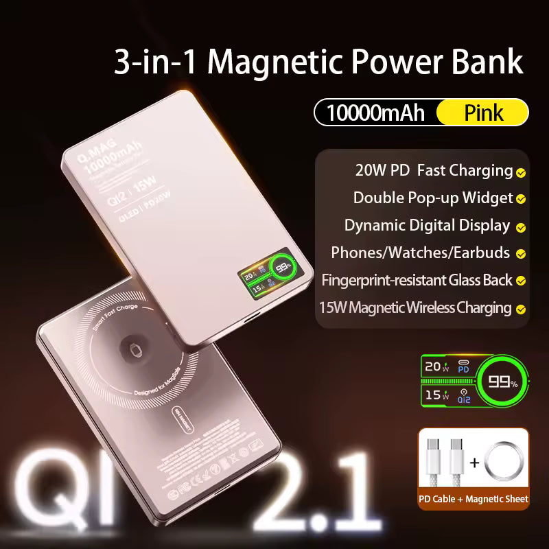 Batterie externe portable magnétique